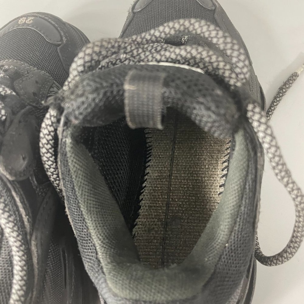 Balenciaga Triple S Kid's Black Polyurethane Wedge Trainer Sneakers, 29 - Picture 11 of 14
